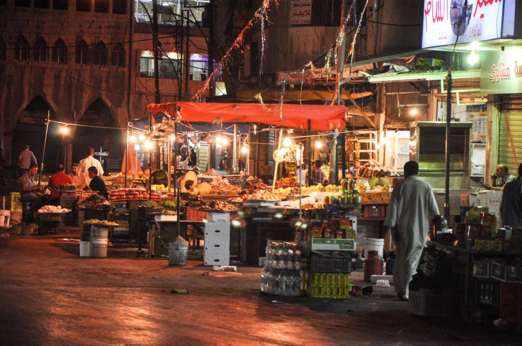 Markets stay open until late hours of the night during Ramadan (photo credit: Michal Shmulovich/Times of Israel)