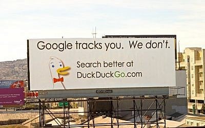 DuckDuckGo takes aim at Google's privacy practices. (photo credit: Courtesy DuckDuckGo.com)