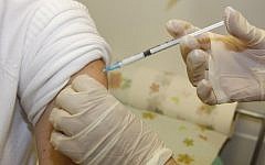 Illustrative photo of a vaccination. (Miriam Alster/Flash90)