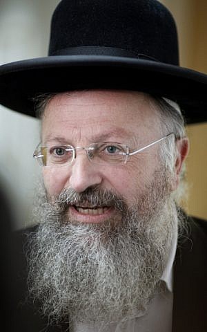 Rabbi Shmuel Eliyahu, January 19, 2012. (photo credit: Uri Lenz/FLASH90)