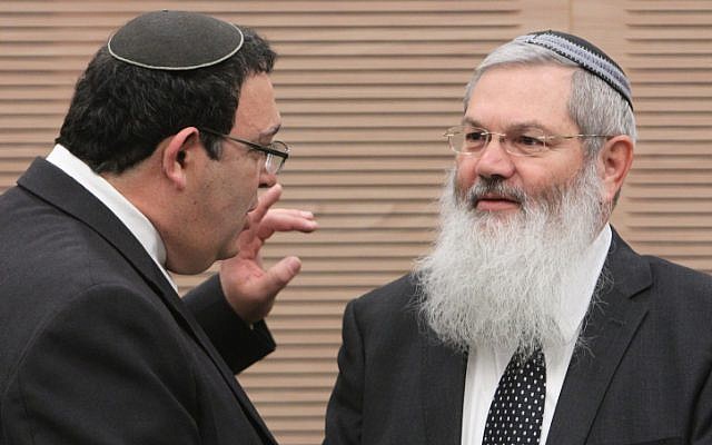 Jewish Home Mk Eli Ben Dahan (R) speaks to Yesh Atid MK Shai Peron during a committee meeting in the Knesset ( photo credit: Miriam Alster/Flash90) Jewish Home Mk Eli Ben Dahan (R) speaks to Yesh Atid MK Shai Peron during a committee meeting in the Knesset ( photo credit: Miriam Alster/Flash90)