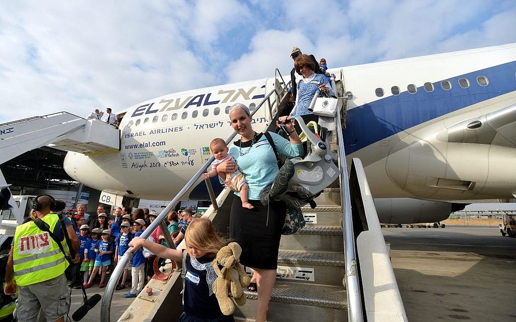 New immigrnats arriving in Israel on Tuesday. (photo credit: Yossi Zeliger/ Flash90) New immigrnats arriving in Israel on Tuesday. (photo credit: Yossi Zeliger/ Flash90)