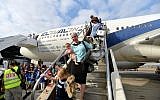 New immigrnats arriving in Israel on Tuesday. (photo credit: Yossi Zeliger/ Flash90)