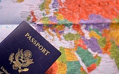 Illustrative picture of a US passport (photo credit: PD US Army, by BotMultichillT, Wikimedia Commons)