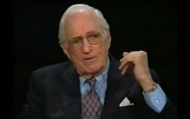 Leonard Garment in 1999 (photo credit: YouTube)
