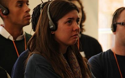 Students from London in Auschwitz. (photo credit: courtesy)