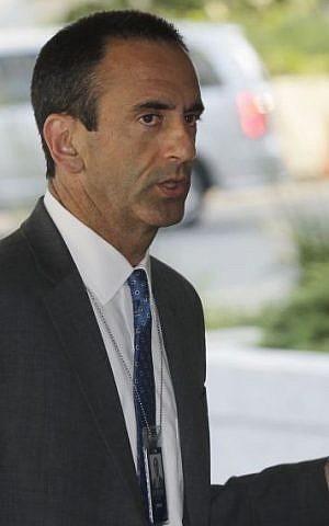 Philip Gordon, National Security Council coordinator for the Middle East, arrives at the State Department in Washington, Monday, July 29, 2013. (photo credit: AP Photo/Pablo Martinez Monsivais)