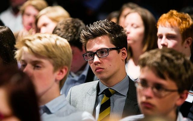 At this week's Holocaust Educational Trust Ambassador Conference. (photo credit: Yakir Zur)