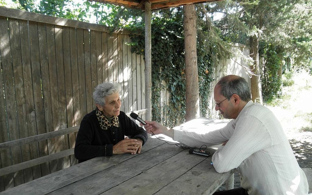 Prof. Geoffrey Khan interviews a Christian Aramaic speaker in Georgia. (photo credit: courtesy) Prof. Geoffrey Khan interviews a Christian Aramaic speaker in Georgia. (photo credit: courtesy)