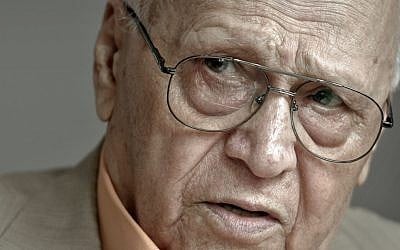 Former communist labor camp commander Ion Ficioru speaks during an interview with the Associated Press, in Bucharest, Romania, on June 20, 2013. (photo credit: AP Photo/Octav Ganea)