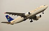 A Saudi Arabian airlines Airbus 300. (photo credit: Ercan Karakas, Wikimedia Commons)