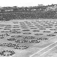 The 3rd Maccabiah's opening ceremony (photo credit: Wikimedia commons) The 3rd Maccabiah's opening ceremony (photo credit: Wikimedia commons)
