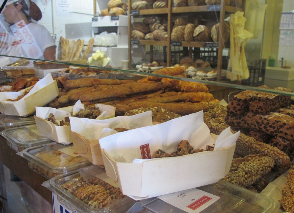 Some baked goods at the northern port market in Tel Aviv (photo credit: Leeor Bronis/Times of Israel) Some baked goods at the northern port market in Tel Aviv (photo credit: Leeor Bronis/Times of Israel)