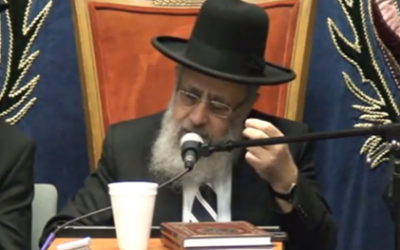 Sephardi chief rabbi pick Yitzhak Yosef (photo credit: image capture from YouTube)