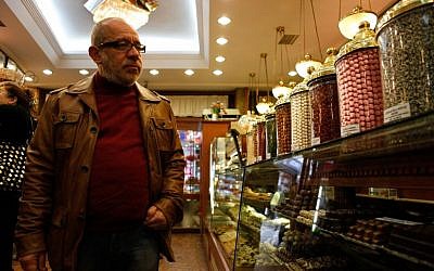Author Mario Levi in a sweet shop in Turkey. (photo credit: courtesy)