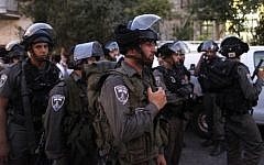 Illustrative photo of Israeli Border Police officers (Flash90)