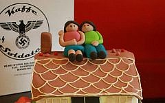 Decorated custom cake from Indonesia's Nazi-themed Soldaten Kaffee (photo credit: Soldaten Kaffee Facebook page)