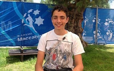 Cyclist Joseph Wagman loved meeting athletes from other countries (photo credit: Sam Whitefield/Times of Israel) Cyclist Joseph Wagman loved meeting athletes from other countries (photo credit: Sam Whitefield/Times of Israel)