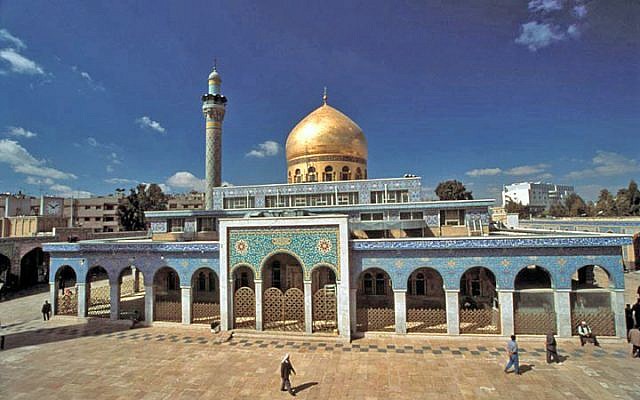 A file photo of the Sayida Zeinab shrine in Damascus. (Photo credit: Wikipedia)