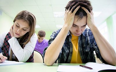 Illustrative photo of students taking a test. (Image via Shutterstock)