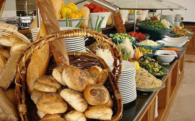 An Israeli hotel breakfast spread (photo credit: Courtesy Grand Hotels) An Israeli hotel breakfast spread (photo credit: Courtesy Grand Hotels)