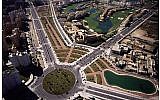 An aerial view of Alicante, Spain, where a Netafim system recycles wastewater and distributes it via a drip-irrigation system, watering all public areas in the southern Spanish town. (Courtesy Netafim)