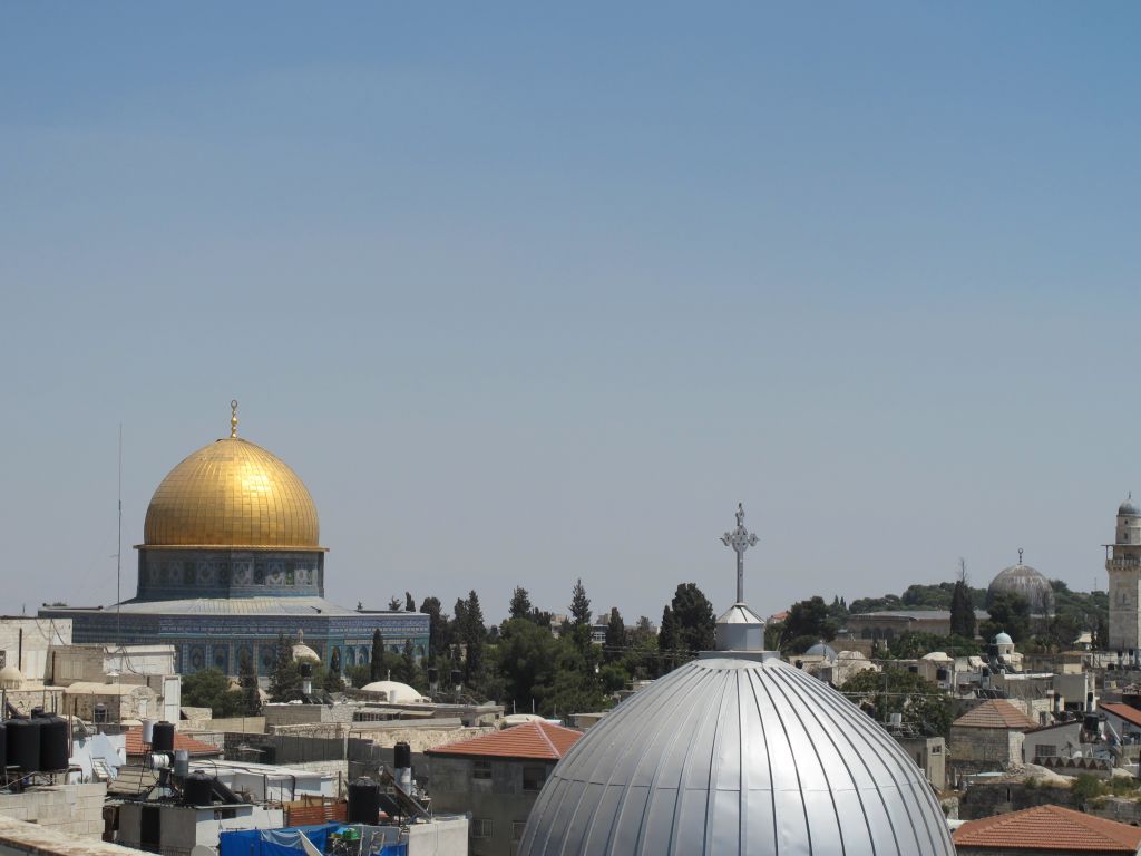 The view as you take a breather from the heat and the crowds at the Austrian Hospice (photo credit: Leeor Bronis/Times of Israel) The view as you take a breather from the heat and the crowds at the Austrian Hospice (photo credit: Leeor Bronis/Times of Israel)