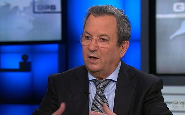 Former prime minister Ehud Barak speaking on CNN's Fareed Zakaria GPS on August 9, 2013. (screen shot: www.cnn.com) Former prime minister Ehud Barak speaking on CNN's Fareed Zakaria GPS on August 9, 2013. (screen shot: www.cnn.com)