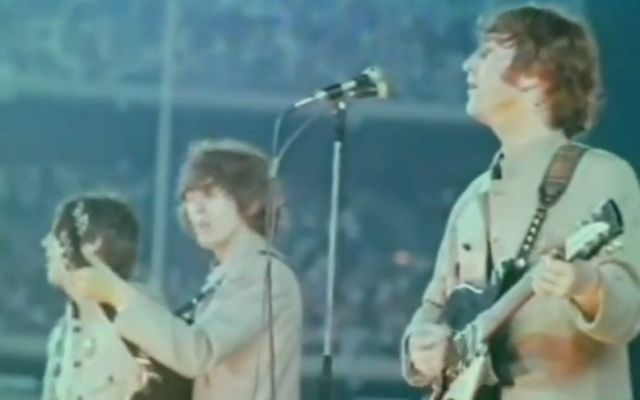 Bernstein was behind the first stadium concert in rock history -- the Beatles' 1965 performance at Shea Stadium. (YouTube)