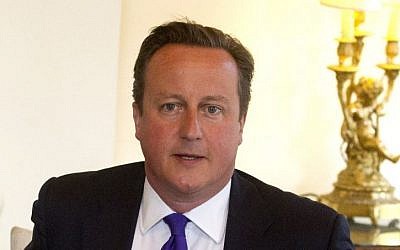 Prime Minister David Cameron at 10 Downing Street in London (photo credit: AP/Lewis Whyld)