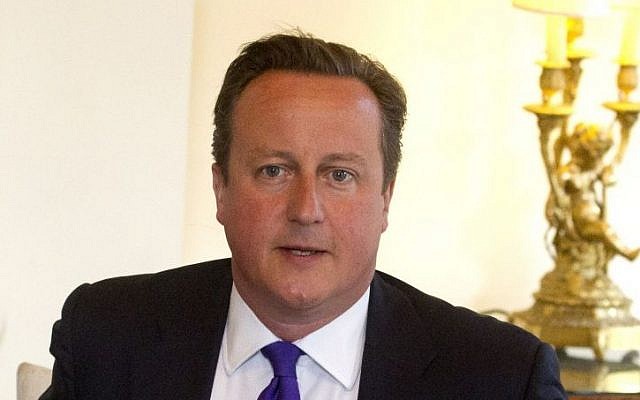 Prime Minister David Cameron at 10 Downing Street in London (photo credit: AP/Lewis Whyld) Prime Minister David Cameron at 10 Downing Street in London (photo credit: AP/Lewis Whyld)