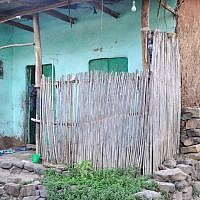 An outside view of Damaka's home in Gondar, located a block from the synagogue the Jewish Agency ran, where he worked as a cook (photo credit: Michal Shmulovich/ToI)