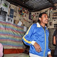 Damaka Mengisto at his home in Gondar, Ethiopia (photo credit: Michal Shmulovich/ToI)