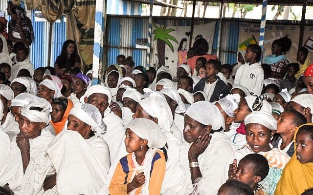 Preparing for life in Israel: An ordinary day at the Jewish Agency's synagogue in Gondar, Ethiopia (photo credit: Michal Shmulovich/ToI)