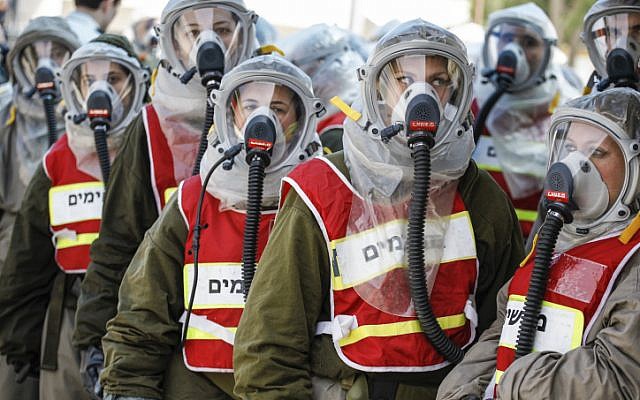 IDF reserves troops during a May 29 home front drill (Photo credit: Flash90)