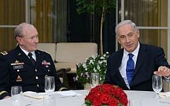 Prime Minister Benjamin Netanyahu hosts US Chairman of the Joint Chiefs of Staff Gen. Martin Dempsey at the Prime Minister's Residence in Jerusalem. Aug 13, 2013. (Photo credit: Kobi Gideon / GPO/FLASH90)