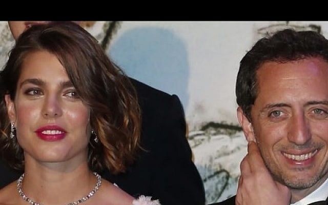 Gad Elmaleh (right) and Charlotte Casiraghi, the daughter of the princess of Monaco (photo credit: YouTube screen cap) Gad Elmaleh (right) and Charlotte Casiraghi, the daughter of the princess of Monaco (photo credit: YouTube screen cap)