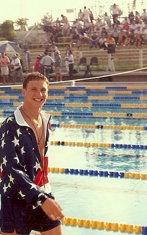 Daniel Greyber at the '93 Maccabiah (photo credit: Courtesy) Daniel Greyber at the '93 Maccabiah (photo credit: Courtesy)