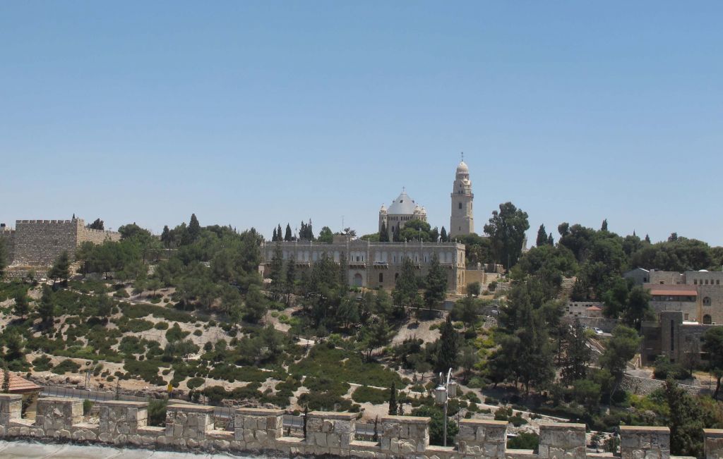 Taking a look at the city from the first Jewish neighborhood (photo credit: Leeor Bronis/Times of Israel) Taking a look at the city from the first Jewish neighborhood (photo credit: Leeor Bronis/Times of Israel)