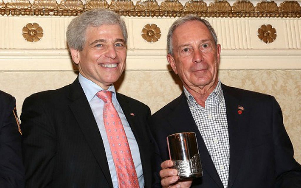 William Rapfogel, left, then the head of the Metropolitan Council on Jewish Poverty, and New York Mayor Michael Bloomberg attend the social service agency's annual legislative breakfast in 2008. (photo credit: Metropolitan Council via JTA) William Rapfogel, left, then the head of the Metropolitan Council on Jewish Poverty, and New York Mayor Michael Bloomberg attend the social service agency's annual legislative breakfast in 2008. (photo credit: Metropolitan Council via JTA)