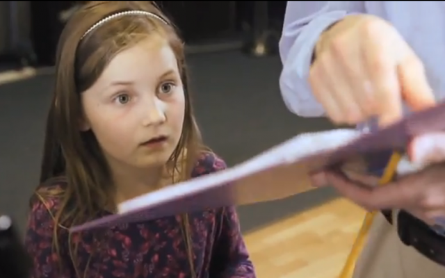 Alma Deutscher in the recording studio (photo credit: YouTube screenshot) Alma Deutscher in the recording studio (photo credit: YouTube screenshot)