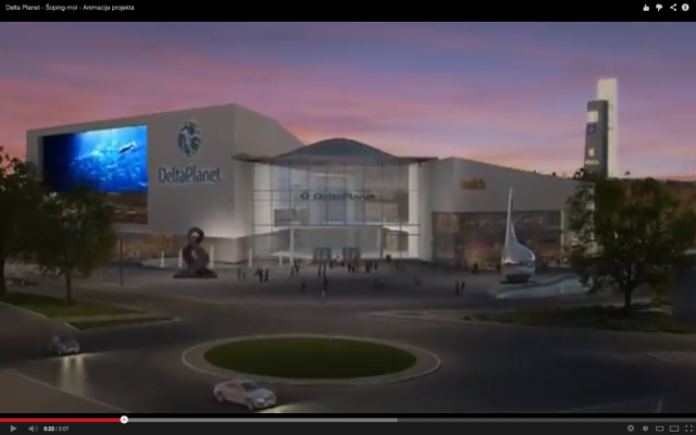Graphic mock-up of planned shopping mall (YouTube screenshot) Graphic mock-up of planned shopping mall (YouTube screenshot)