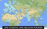 Where some of the applicants in the Million Pound Start-up contest are located (Photo credit: Courtesy)