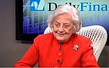 Muriel Siebert (photo credit: image capture from YouTube video)