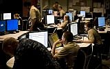 US sailors of the Navy Cyber Defense Operations Command at Joint Expeditionary Base Little Creek-Fort Story, Virginia, August 4, 2010. (Credit: Petty Officer 2nd Class Joshua J. Wahl/US Navy)