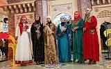 Contestants of the Muslimah World beauty pageant during a press conference (photo credit: via Facebook)