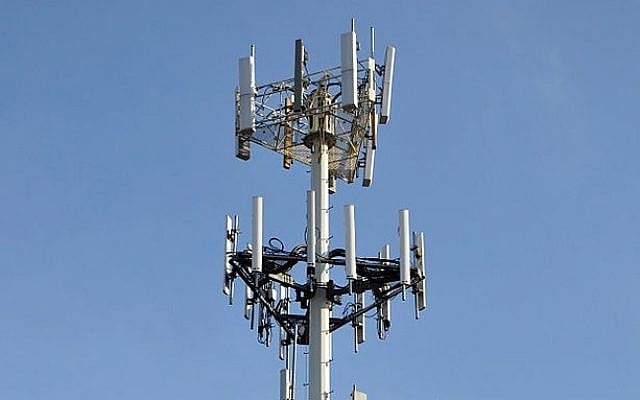 Illustrative photo of a cellphone tower (photo credit: CC BY Joe Ravi/Wikipedia)