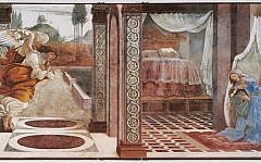 Annunciation of San Martino alla Scala, 1481, Uffizi Gallery, Florence, Italy (photo credit: Wikipedia Commons)