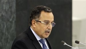 Egyptian Foreign Minister Nabil Fahmy speaks during the 68th session of the UN General Assembly at United Nations headquarters, Sept. 28, 2013 (photo credit: AP/Seth Wenig) Egyptian Foreign Minister Nabil Fahmy speaks during the 68th session of the UN General Assembly at United Nations headquarters, Sept. 28, 2013 (photo credit: AP/Seth Wenig)