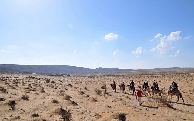 A landscape view of the Negev desert. (Photo credit: Shay Levy/ Flash90)